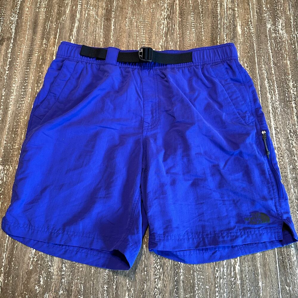 The North Face Belted Adventure Hiking Outdoor Lined Shorts Purple Men’s Size M